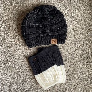 C.C hat & boot warmers